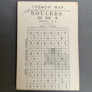 Roulers East of Ypres, Belgium Rumbeke Trench Map 1:10,000 20 SE Dec 17 - Picture 1 of 9