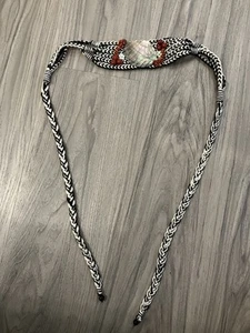 Schicker Gürtel Für Damen Mit Perlmuttblatt Und Perlen - Bild 1 von 1