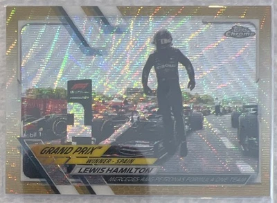 Topps 2021 cromo F1 refractor de onda dorada/50 #143 Foto 1 de 2