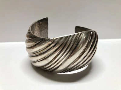 As Is Tiffany & Co Sterling Silver Cuff Retired Bracelet from Florence, Italy - Image 1 of 4