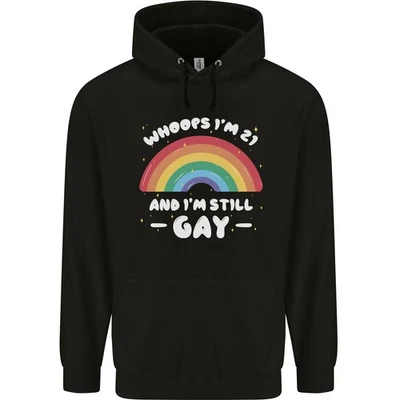 Im 21 And Im Still Gay LGBT Mens 80% Cotton Hoodie - Image 1 of 4