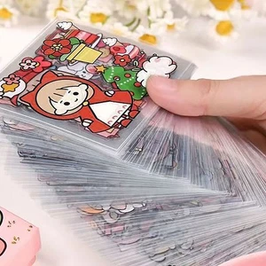 50Pcs of Non-repetitive PET Waterproof Cute Ledger Stickers Cut-free Stickers - Imagen 1 de 12