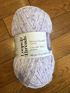 Loops & Threads Skinny Chenille Polyester Yarn Beetle Multi 461 yd - Picture 1 of 3