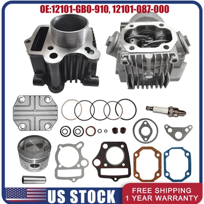 Top End Kit for Honda ATC70 CRF70 CT70 C70 TRX70 XR70 S65 70cc Cylinder Piston - Image 1 of 4