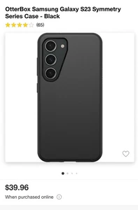 Funda OtterBox Samsung Galaxy S23 SymmetrySeries - Negra - Imagen 1 de 4