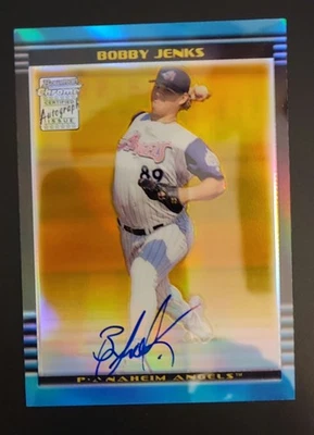 Bobby Jenks Auto 2002 Bowman Chrome Gold Refractor Autograph Rookie - Image 1 of 2