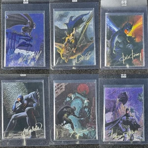 1995 Skybox DC Batman Master Series Spectra Etch Foil Fantasy-Complete Set - Picture 1 of 17