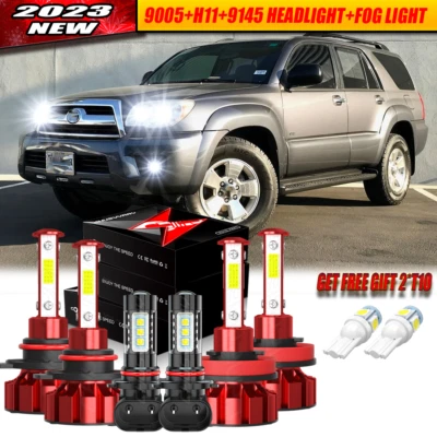 Faros LED altos/bajos y antiniebla para Toyota 4Runner 2006 2007 2008 2009 Foto 1 de 4