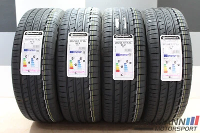 4x SOMMERREIFEN + Continental Premium Contact 6 TM6 + 205/55 R17 XL 95V + NEU - Bild 1 von 4