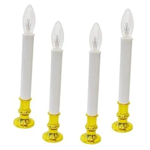Christmas Window Candles Lights, Battery Operated Window Candles 4 Pack Gold - Picture 1 of 8