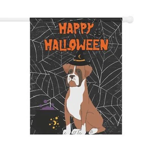 Halloween Boxer Hund Garten & Haus Flagge - 2 Größen - tolles Geschenk für Boxerbesitzer! - Bild 1 von 11
