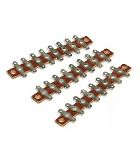 10 Stck. 8-Lappen Terminal Punkt zu Punkt Etikett Turm Streifen UdSSR T17 NOS - Bild 1 von 3