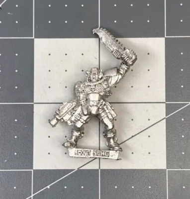 Warhammer 40K SPACE MARINE SCOUT SERGEANT pistol GW metal KILL TEAM OOP AB25 - Image 1 of 2