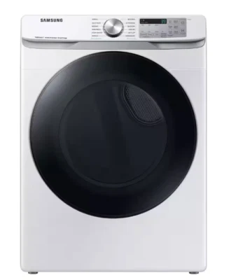 🌞 🌞Nuevo Samsung 7.5 cu. Secadora de gas inteligente de pies con desinfección a vapor + en blanco Foto 1 de 4