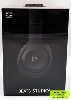 Beats Studio3 Over-Ear Bluetooth Kopfhörer Schwarz ANC Apple W1 Chip NEU & OVP - Bild 1 von 2