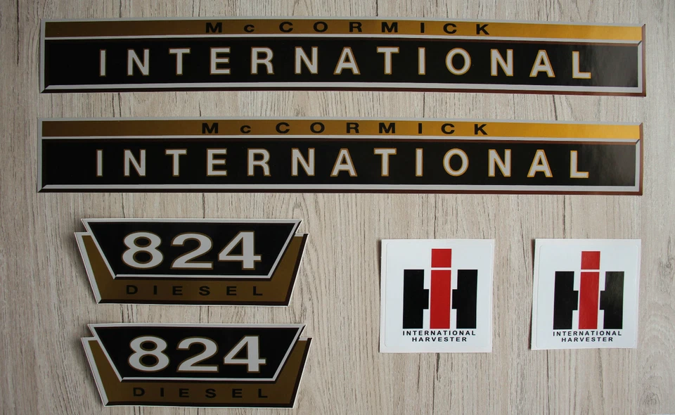 IHC / Mc Cormick  Aufkleber international 824 Gold Logo Emblem Sticker Label - Bild 1 von 1