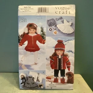 Pattern American Girl 18" Doll Winter Clothes Vogue 9579 - Picture 1 of 9