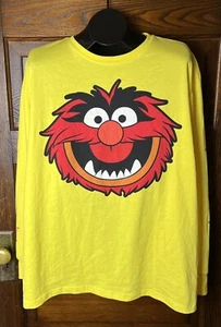 Disney Muppets ANIMAL XXL Langarmshirt Unisex Gelb Tee Neu ohne Etikett - Bild 1 von 8
