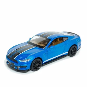Ford Mustang Shelby GT350 1:32 Model Car Alloy Diecast Toy Vehicle Kid Gift Blue - Picture 1 of 12
