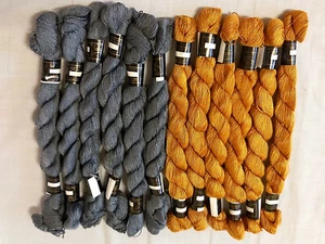 12 hilos de hilo de hilo de hilo de hilo de hilo de plata bordado de algodón perla - Imagen 1 de 3