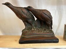 Partridge, artist signed folk art bird statue