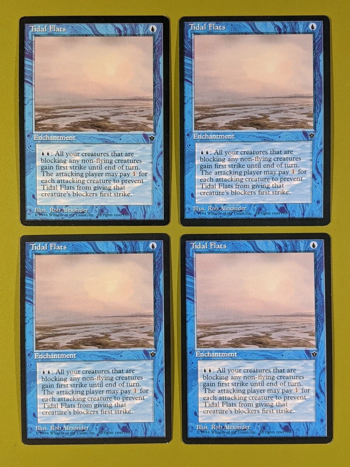 Tidal Flats (Alexander b) x4 Fallen Empires 4x Playset Magic the Gathering MTG - Image 1 of 1