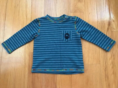 Camisa Pullover Azul Manga Larga Deux Par Deux Niño Pequeño: Talla 18 M Foto 1 de 4
