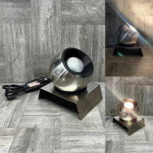Vintage MCM Eyeball Orb Chrome Table Desk Lamp w/ Base Space Age Atomic Working - Picture 1 of 18