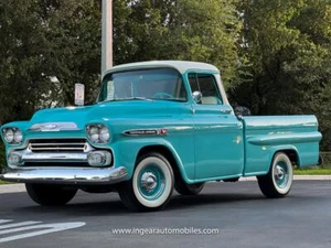 1959 Chevrolet 3100 Apache Fleetside Pickup Truck - Picture 1 of 40