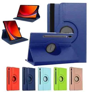 Case For Samsung Galaxy Tab S8 Ultra 14.6'' X900 360 Rotating Leather Cover - Picture 1 of 14