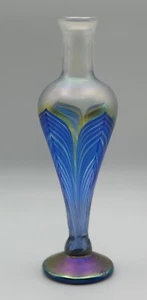 Arte en vidrio Steven Lundberg | Jarrón iridiscente | Firmado 2004 | Vidrio soplado - Imagen 1 de 6