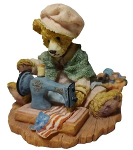 Estatuilla de oso de peluche patriota vintage costura bandera americana Betsy Ross patriótica - Imagen 1 de 10