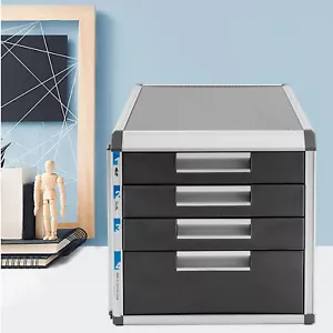 Desktop Organizer with Lock, 4 Drawers Built in Letter Tray and Slot for Storage - Picture 1 of 17