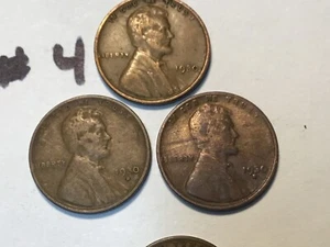 1930-P, 1930-D , 1930-S, 1930PDS, LINCOLN CENTS, Penny , US One Cent, 3 Coins - Picture 1 of 8