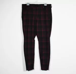 Liverpool Los Angeles schwarz & rot kariert Stretch Hose Größe 14/32 - Bild 1 von 4