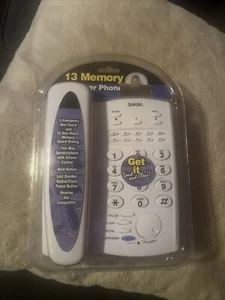 Sakar HT756CL 13 Memory Speaker Phone, White Two Way Corded Standard TelePhone - Zdjęcie 1 z 10