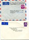 BAHRAIN  1964/67  two covers  stamped air mail  to GERMANY  (G857)
