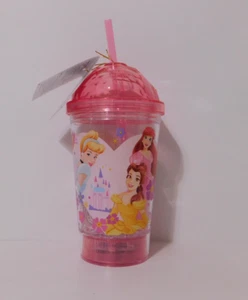 Disney Princess Pink Light-Up tumbler dome cup with straw (NEW) - Picture 1 of 7