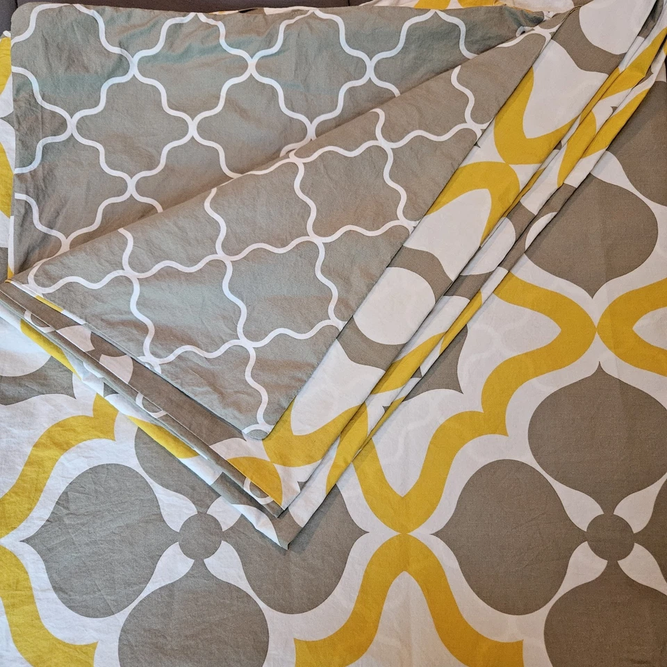 Happy Chic by Jonathan Adler LOLA Queen Reversible Duvet Cover ~  92" X 88" - Image 1 of 4