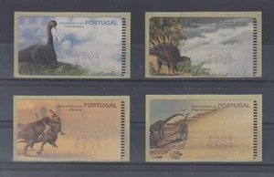 Portugal ATM Dinosaurier, 4 Motive Esc./€  Druck SMD,  Mi.-Nr. 29-32.1 Z1 - Bild 1 von 1