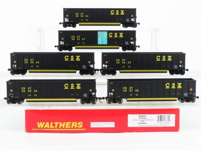 HO Scale Walthers Gold Line 932-40412 CSXT CSX Bethgon Coalporter Hopper 6-Pack - Image 1 of 4