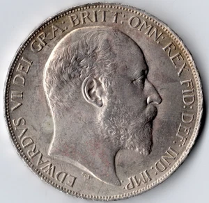 Edward VII, Crown, 1902. Coronation Year. Top Grade, Excellent Detail. - Picture 1 of 2