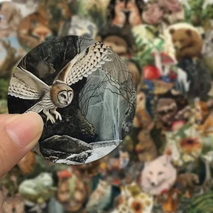 50 piezas ANIMALES SALVAJES EN N.º AMERICA, Bueno para Portátiles-Bicicleta-Teléfono-Refrigerador-Botella de Agua - Imagen 1 de 19