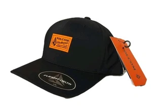 Volcom Workwear Stone Delta Flexfit Hat Cap Black L/XL - Picture 1 of 3
