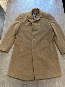JOS A BANK EXECUTIVE COLLECTION WOOL BLEND 3 BUTTON TRENCH COAT SZ 42 L - Picture 1 of 18