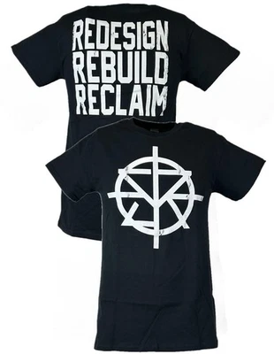 Seth Rollins Mens Black Logo Redesign Rebuild T-shirt - Image 1 of 4
