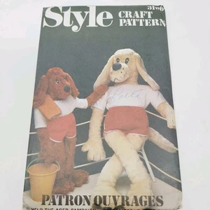 Style 3106 Help the Aged Hound Soft Toy Sewing Pattern Hector Dog Vintage 80's - Picture 1 of 3