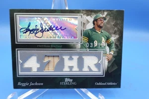 2008 Topps Sterling Reggie Jackson Auto Game Used Relic SP 3/10 - Picture 1 of 2