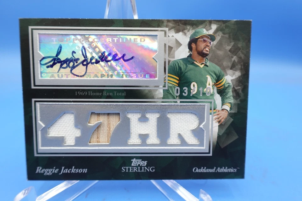 2008 Topps Sterling Reggie Jackson Auto Game Used Relic SP 3/10 - Image 1 of 2