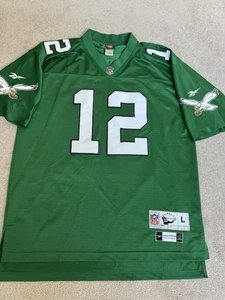 Reebok NFL Throwback Vintage Eagles Randall Cunningham Jersey Size Men's L - Picture 1 of 7